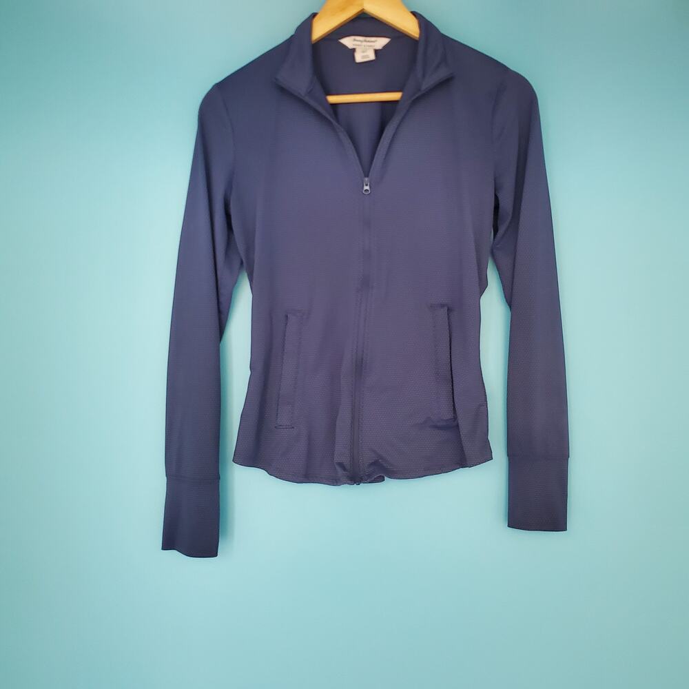 Tommy Bahama  Jacket Size Small Blue Lightweight Zip Up